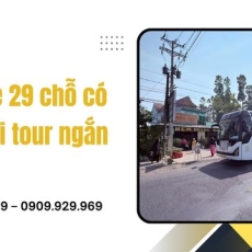 Thuê xe 29 chỗ có tài xế đi tour ngắn ngày