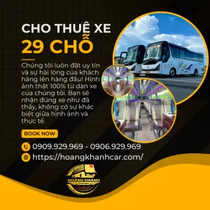 Dịch Vụ Cho Thuê Xe Du Lịch 29 Chỗ