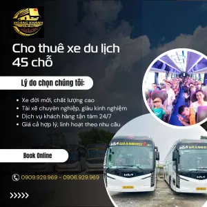 Dịch vụ Cho Thuê Xe Du Lịch 45 Chỗ